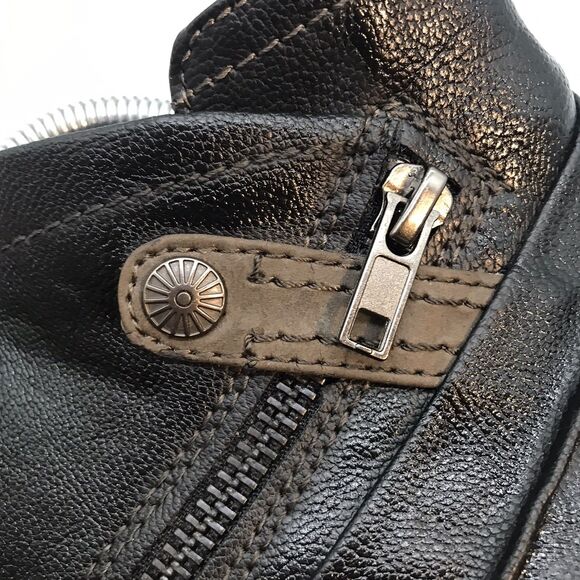 Earth Origins Natalie Boot Women's 8.5W Black Faux Leather Side Zip Ankle Bootie - Picture 10 of 13